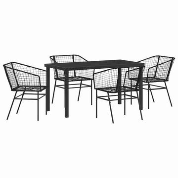 Garten essgruppe poly-rattan