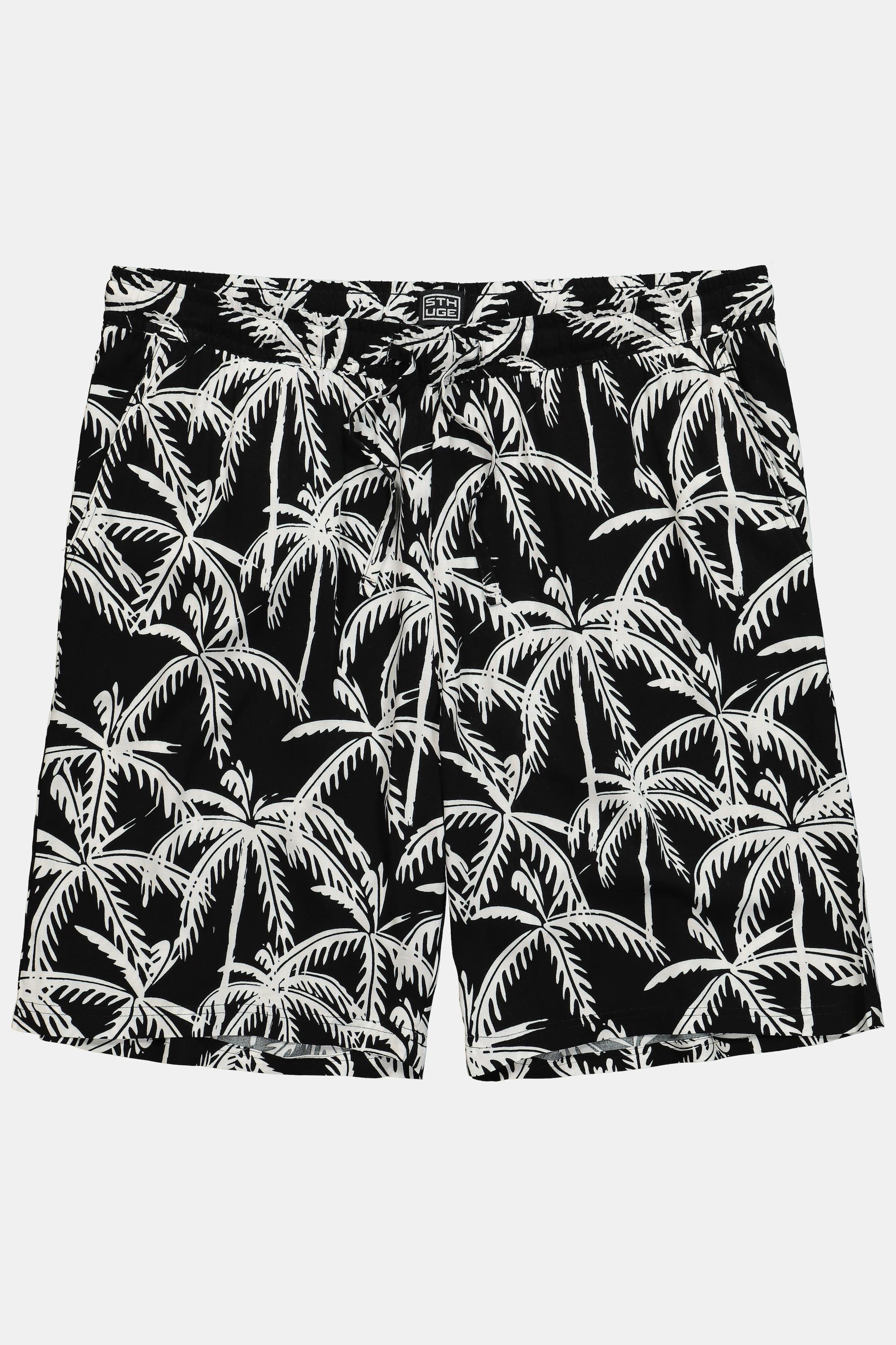 Sthuge Bermuda Taille Élastique Imprimé Tropical All-Over  