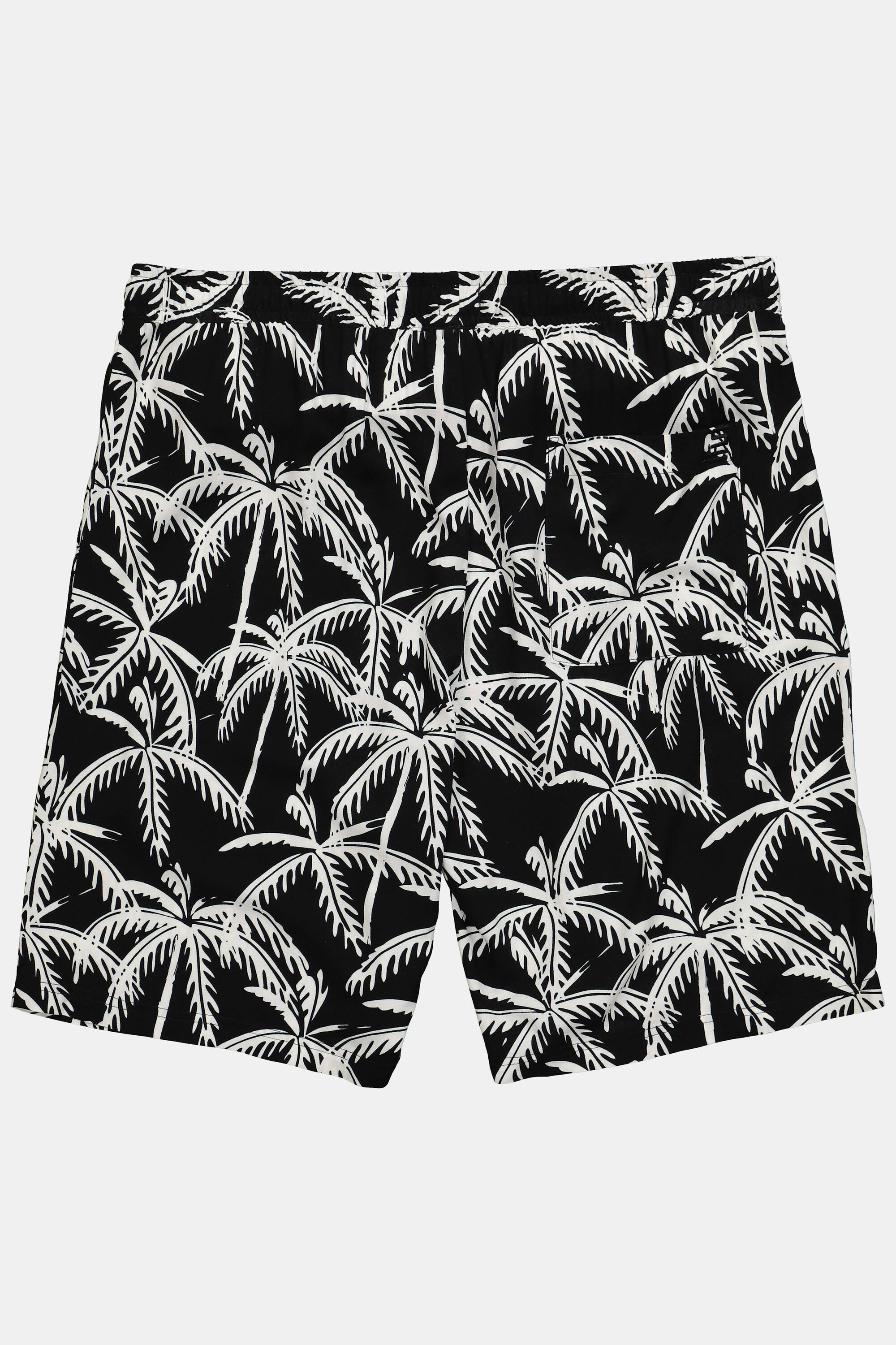 Sthuge Bermuda Taille Élastique Imprimé Tropical All-Over  