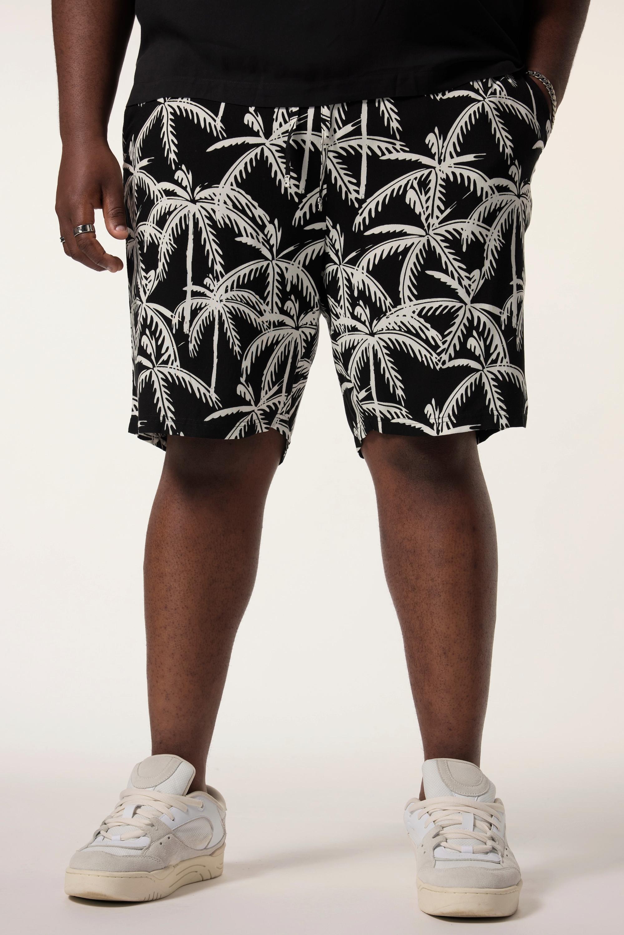 Sthuge Bermuda Taille Élastique Imprimé Tropical All-Over  