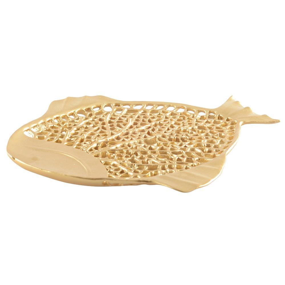 Aulica  COUPE DECORATIVE POISSON DORE 32X26X2CM 