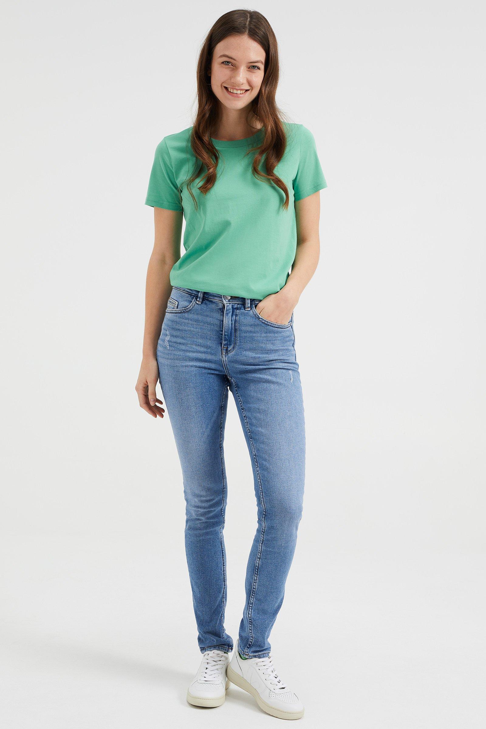 WE Fashion  Dames High Rise Skinny Jeans Met Stretch 