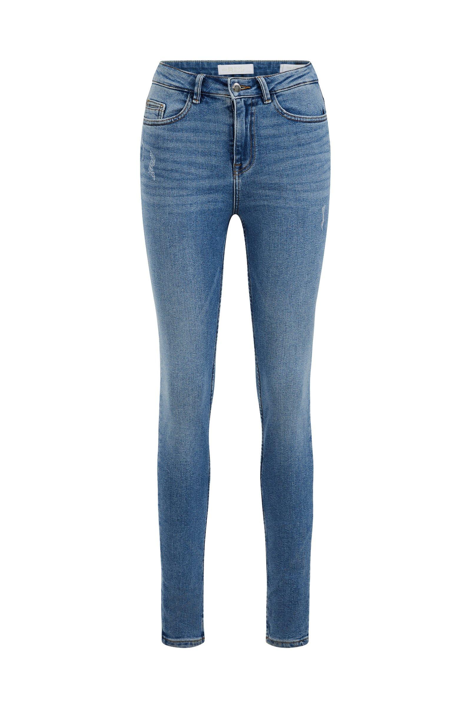 WE Fashion  Dames High Rise Skinny Jeans Met Stretch 