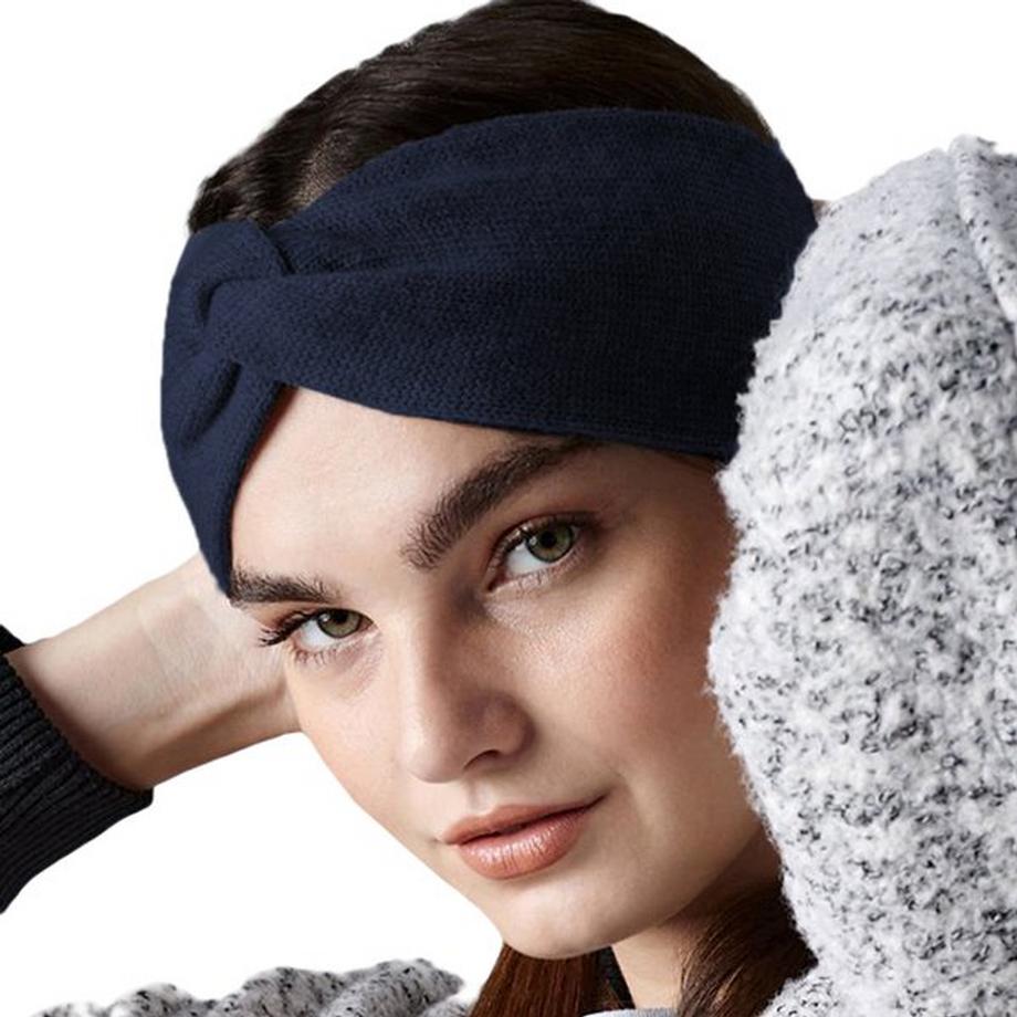 Beechfield Fascia per Capelli Lavorata a Maglia  