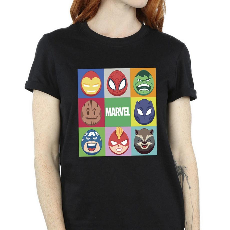 MARVEL Avengers Character Faces T-Shirt  