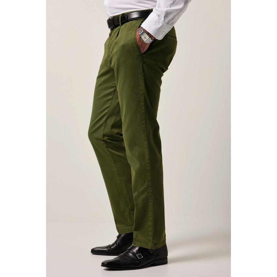 JP1880 FLEXNAMIC Chino Modern Straight Fit Pantaloni con Pieghe  