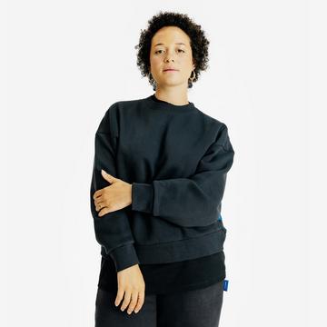 Sweatshirt  Rundhals Baumwolle-Polyester