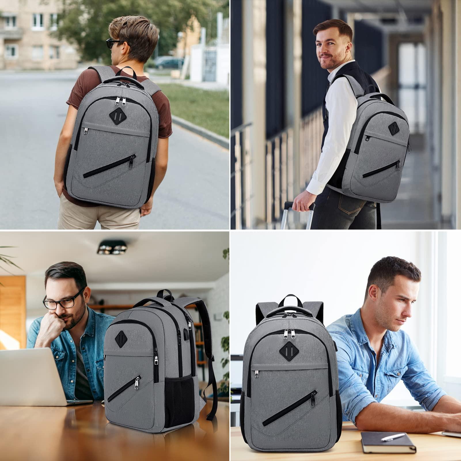 Only-bags.store Zaino per laptop borsa da scuola con tasca per cavo dati impermeabile  
