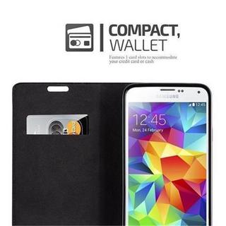 Cadorabo  Hülle für Samsung Galaxy S5 / S5 NEO Magnetverschluss, Kartenfach 