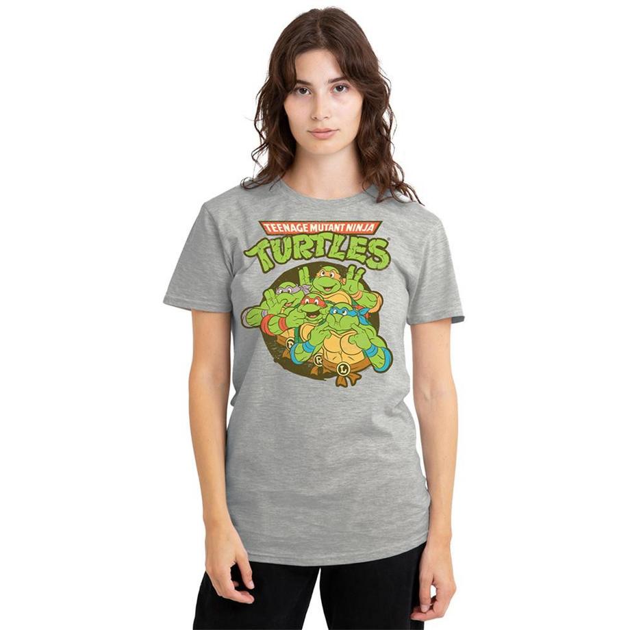 TEENAGE MUTANT NINJA TURTLE Silly Turtles T-Shirt, Meliert  