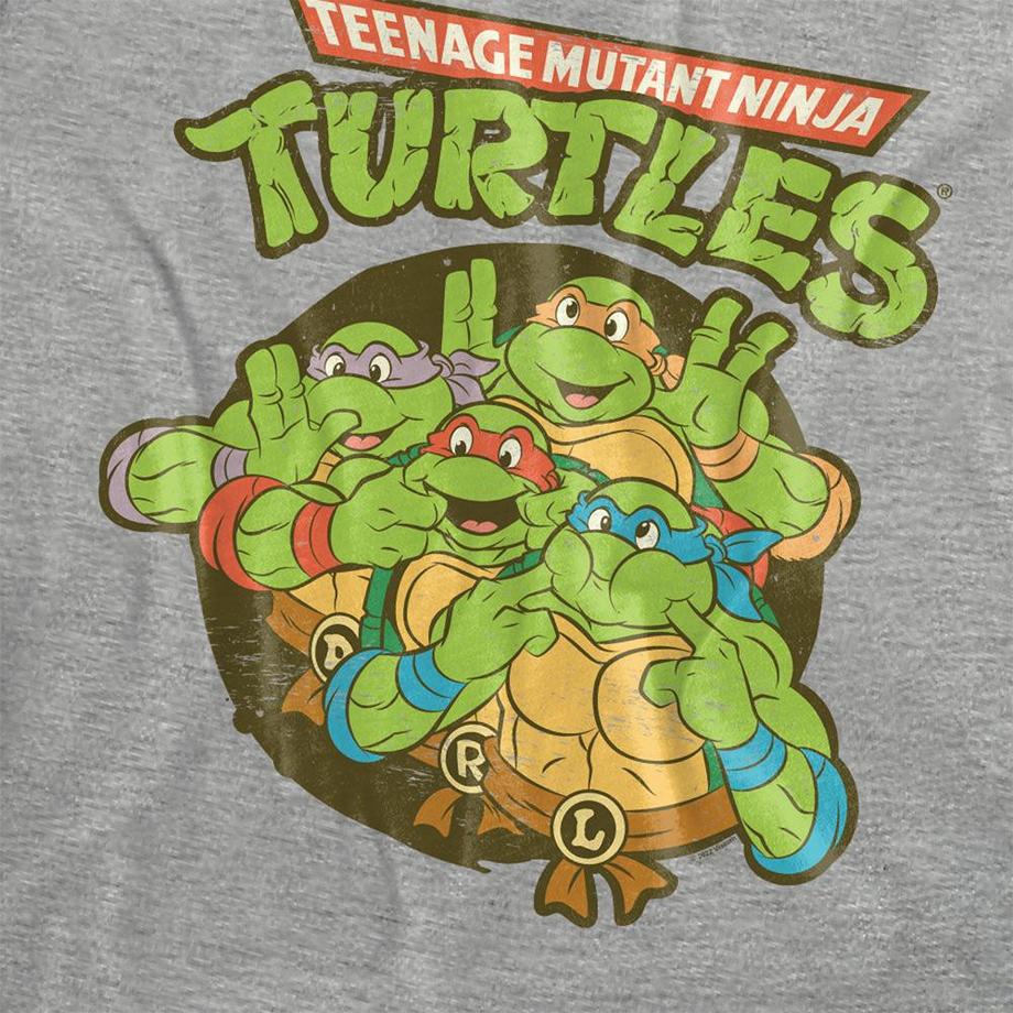 TEENAGE MUTANT NINJA TURTLE Silly Turtles T-Shirt, Meliert  