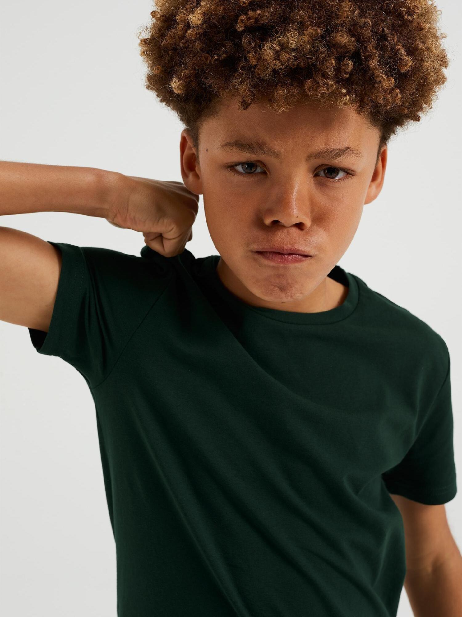WE Fashion  Jungen-Basic-T-Shirt Mit Rundhalsausschnitt 