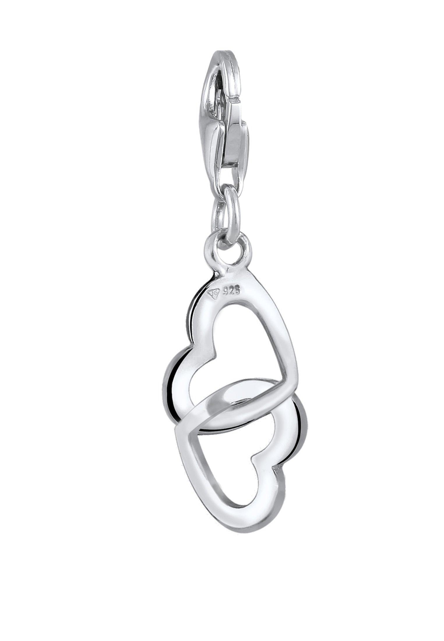 Elli  Charm Doppel-Herzen Verbundenheit 