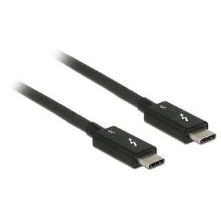 DeLock  84844 USB Kabel 0,5 m USB 3.2 Gen 2 (3.1 Gen 2) USB C Schwarz 
