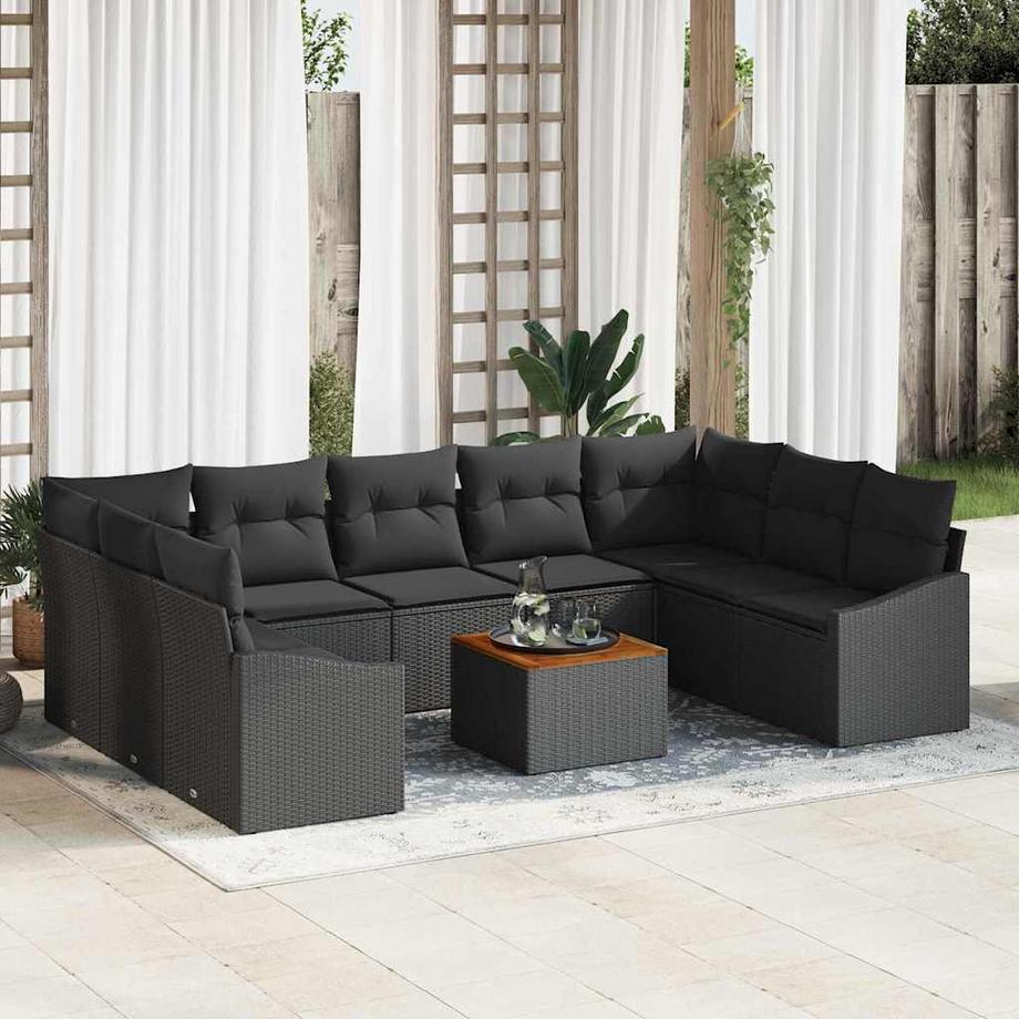 VidaXL Canapé de jardin poly rattan  