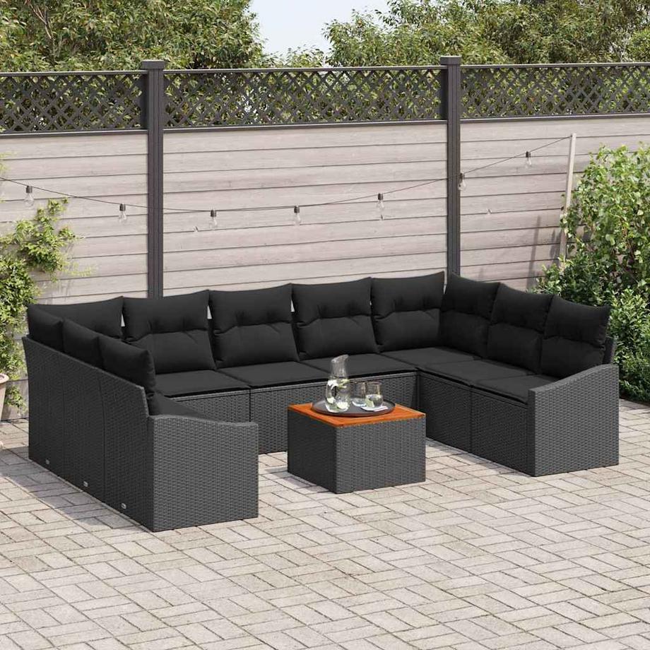 VidaXL Canapé de jardin poly rattan  