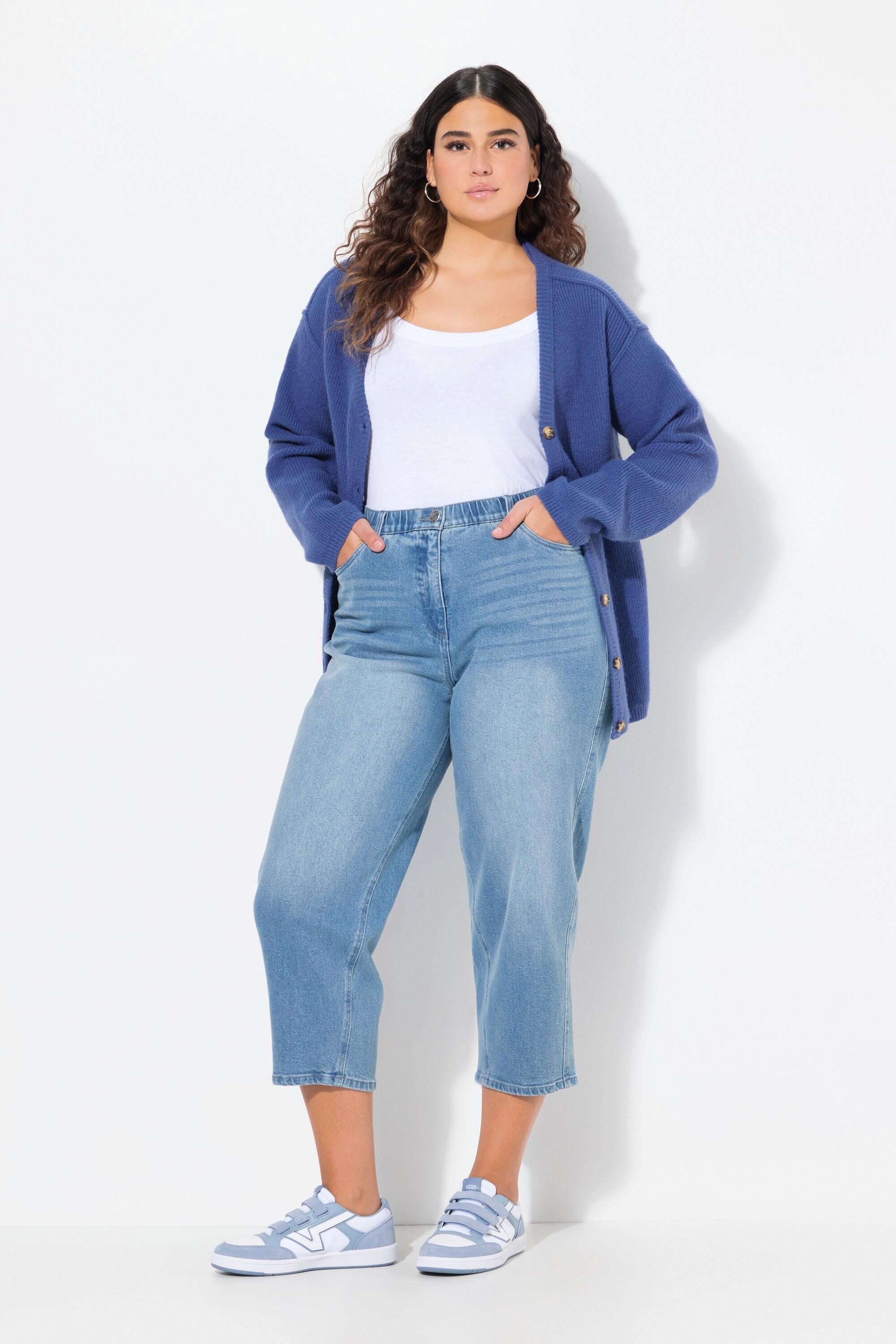 Ulla Popken  Mom jeans con taglio della gamba conico e cintura comfort 