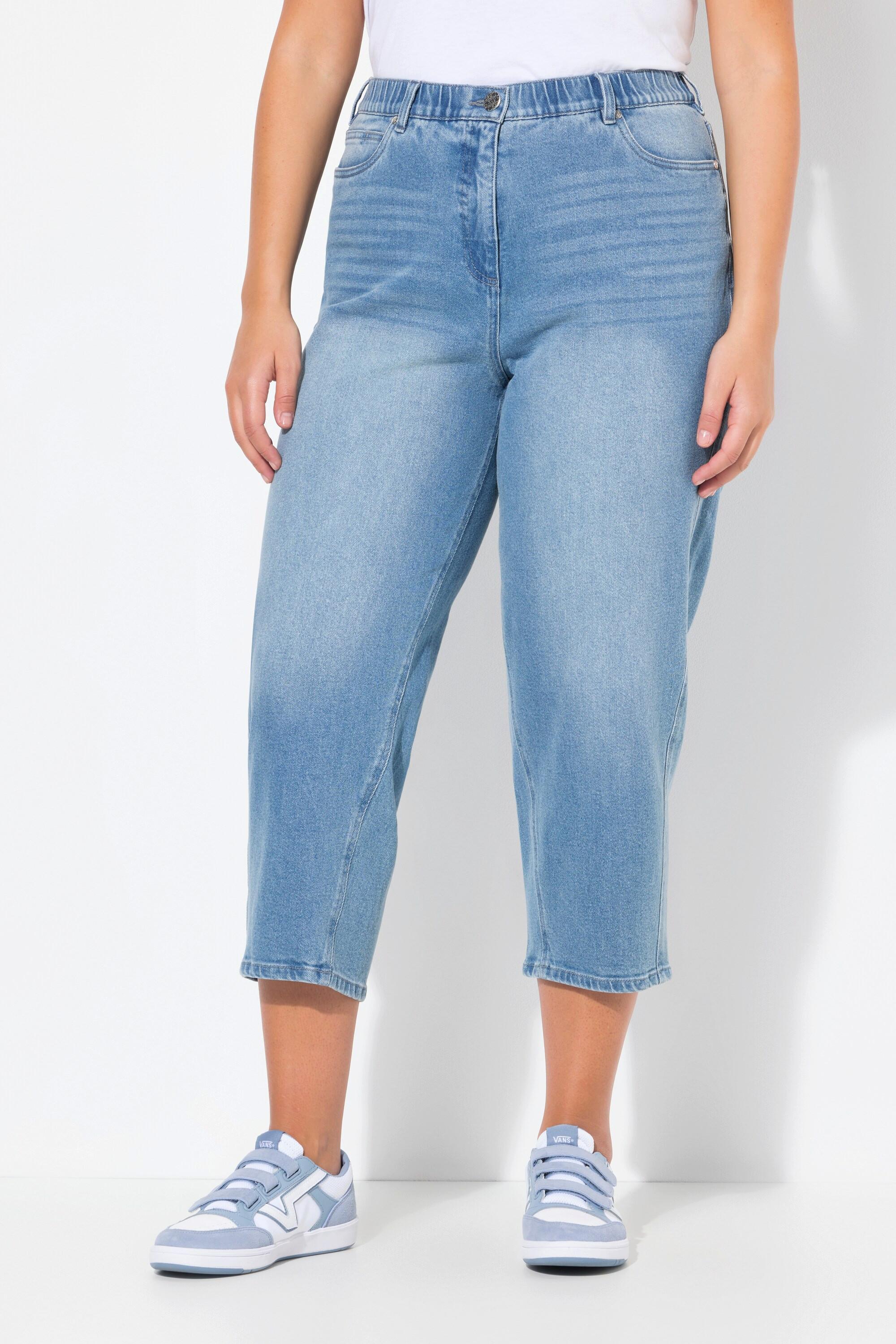 Ulla Popken  Mom jeans con taglio della gamba conico e cintura comfort 