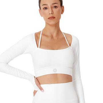 CLUB LEVEL Long Top - white focus