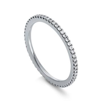 Mémoire-Ring 585/14K Weissgold Diamant 0.25ct.