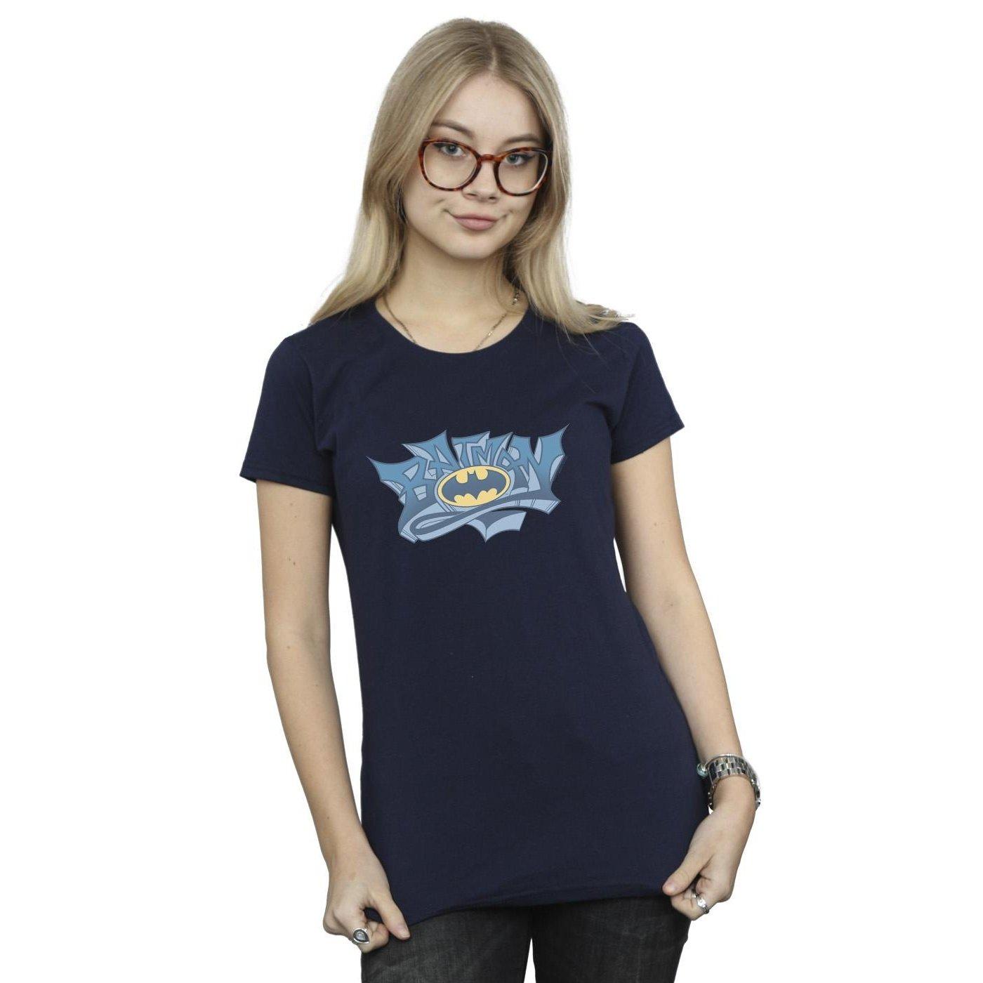 DC COMICS  Batman Graffiti Logo TShirt 