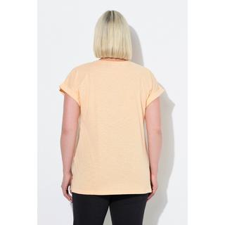 Ulla Popken California Oversize Scollo Rotondo Mezze Maniche T-Shirt  