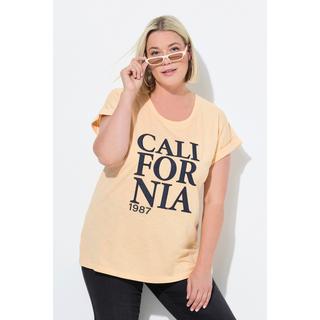 Ulla Popken California Oversize Scollo Rotondo Mezze Maniche T-Shirt  