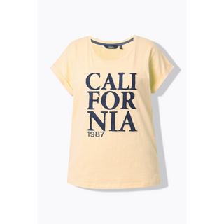 Ulla Popken California Oversize Scollo Rotondo Mezze Maniche T-Shirt  