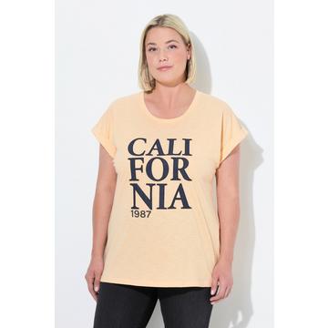 T-shirt dal taglio oversize con CALIFORNIA, scollo a girocollo e mezze maniche