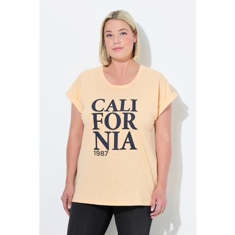 Ulla Popken California Oversize Scollo Rotondo Mezze Maniche T-Shirt  