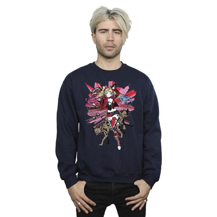 DC COMICS Harley Quinn Grafik Print Sweatshirt  