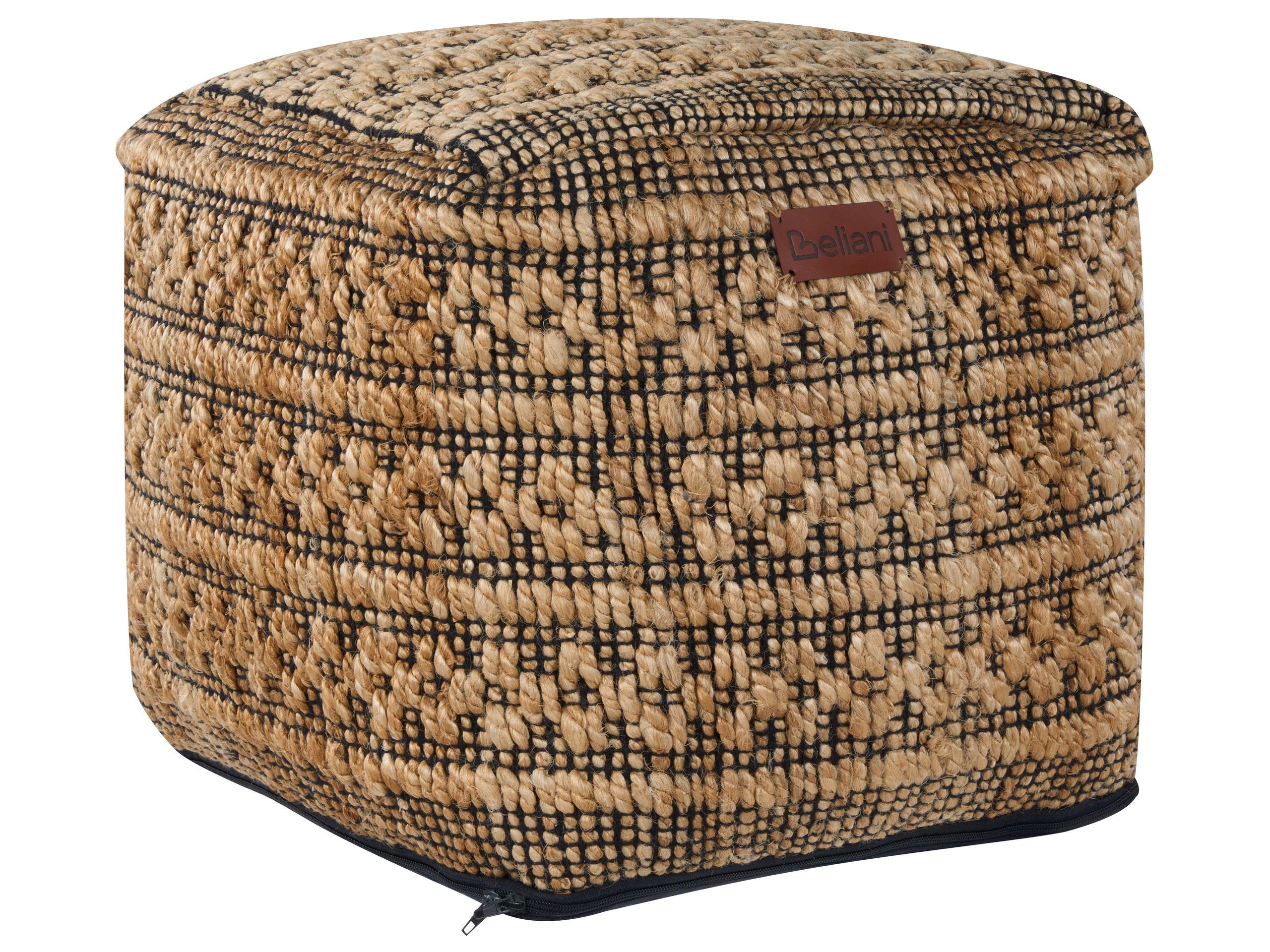 Beliani Pouf en Iuta Boho MABULA  