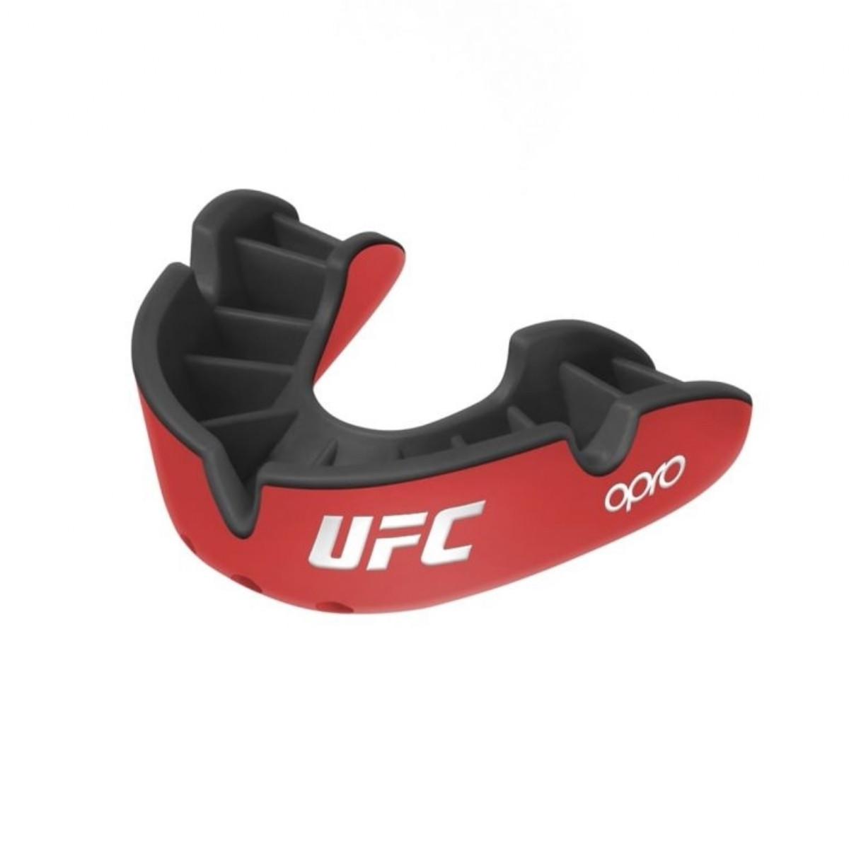 OPRO  OPRO Self-Fit UFC  Junior Silver - Red/Black 