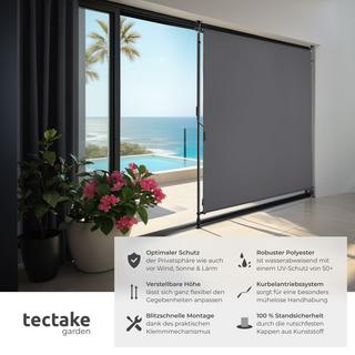 Tectake Tenda da sole a morsetto Taija Varie misure  