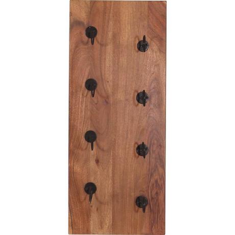 mutoni Wand-Weinregal Havanna natur antikschwarz 33x80  