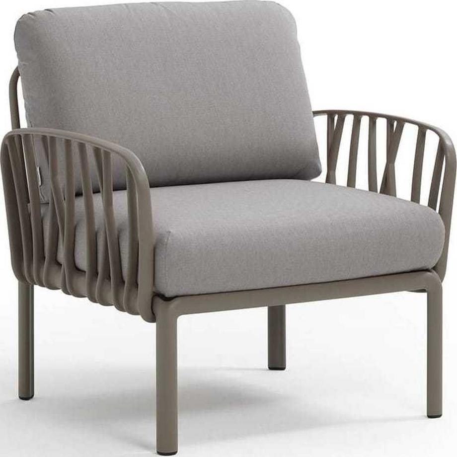 Fauteuil de jardin Komodo marron gris