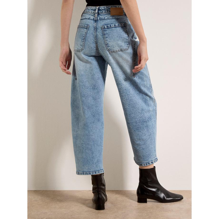 APRICOT Mei Jean Barrel Délavé Clair  