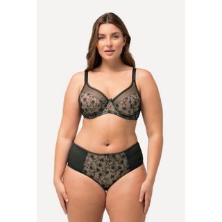 Ulla Popken Culotte midi mesh dentelle florale  