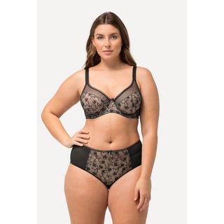 Ulla Popken Culotte midi mesh dentelle florale  