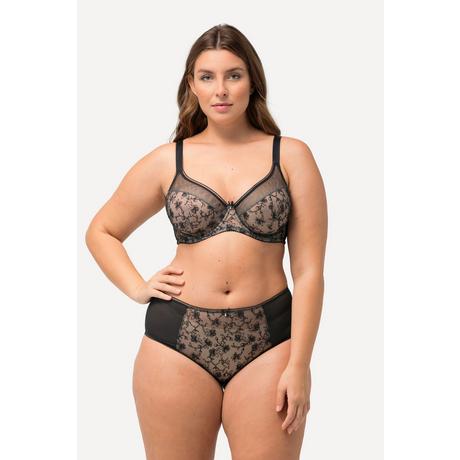 Ulla Popken Culotte midi mesh dentelle florale  