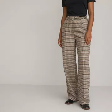 Flare-Hose mit Hahnentrittmuster