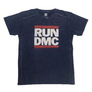 Run DMC T-Shirt Délavé avec Imprimé Logo  