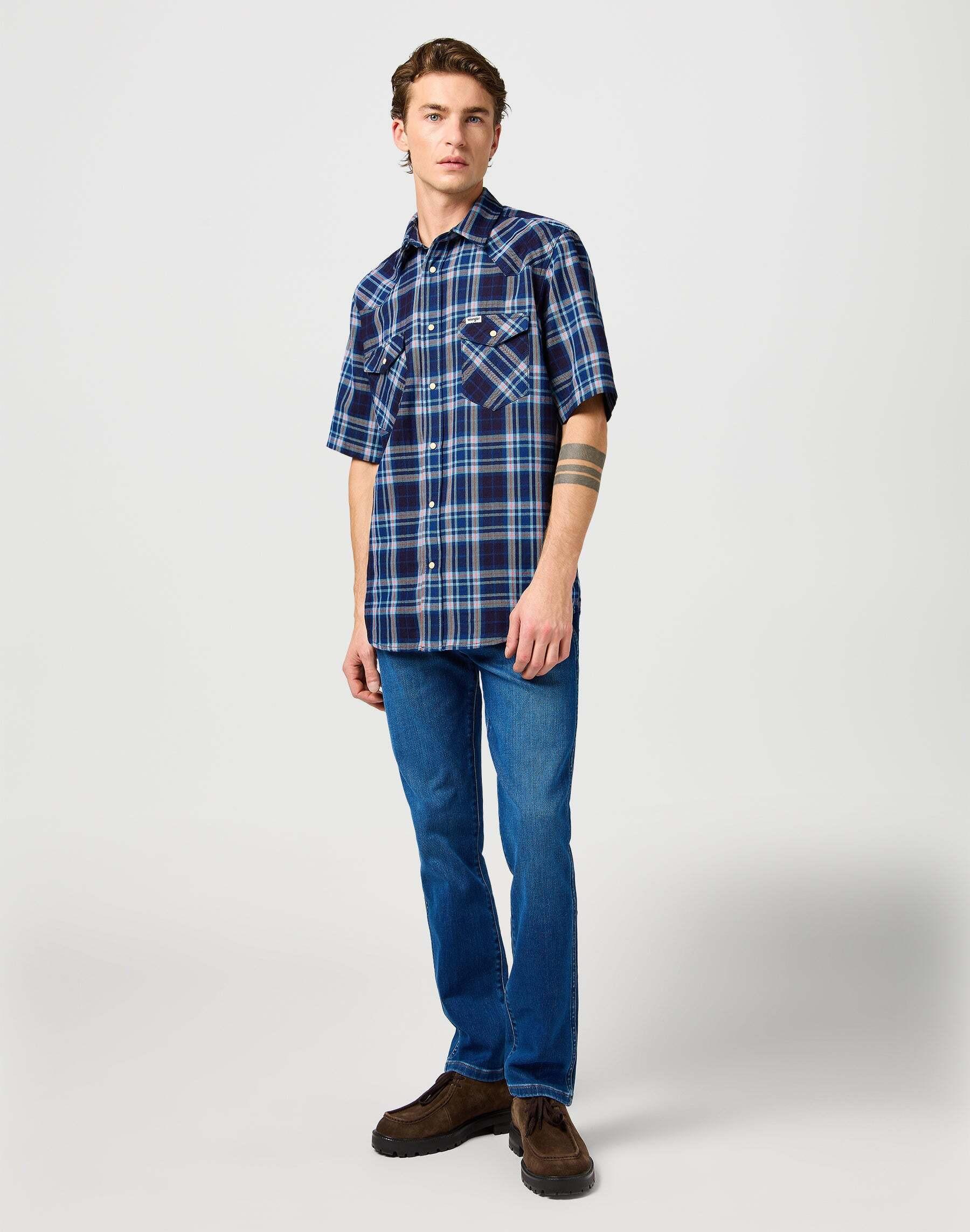 Wrangler Ss Western Camicia a Maniche Corte  