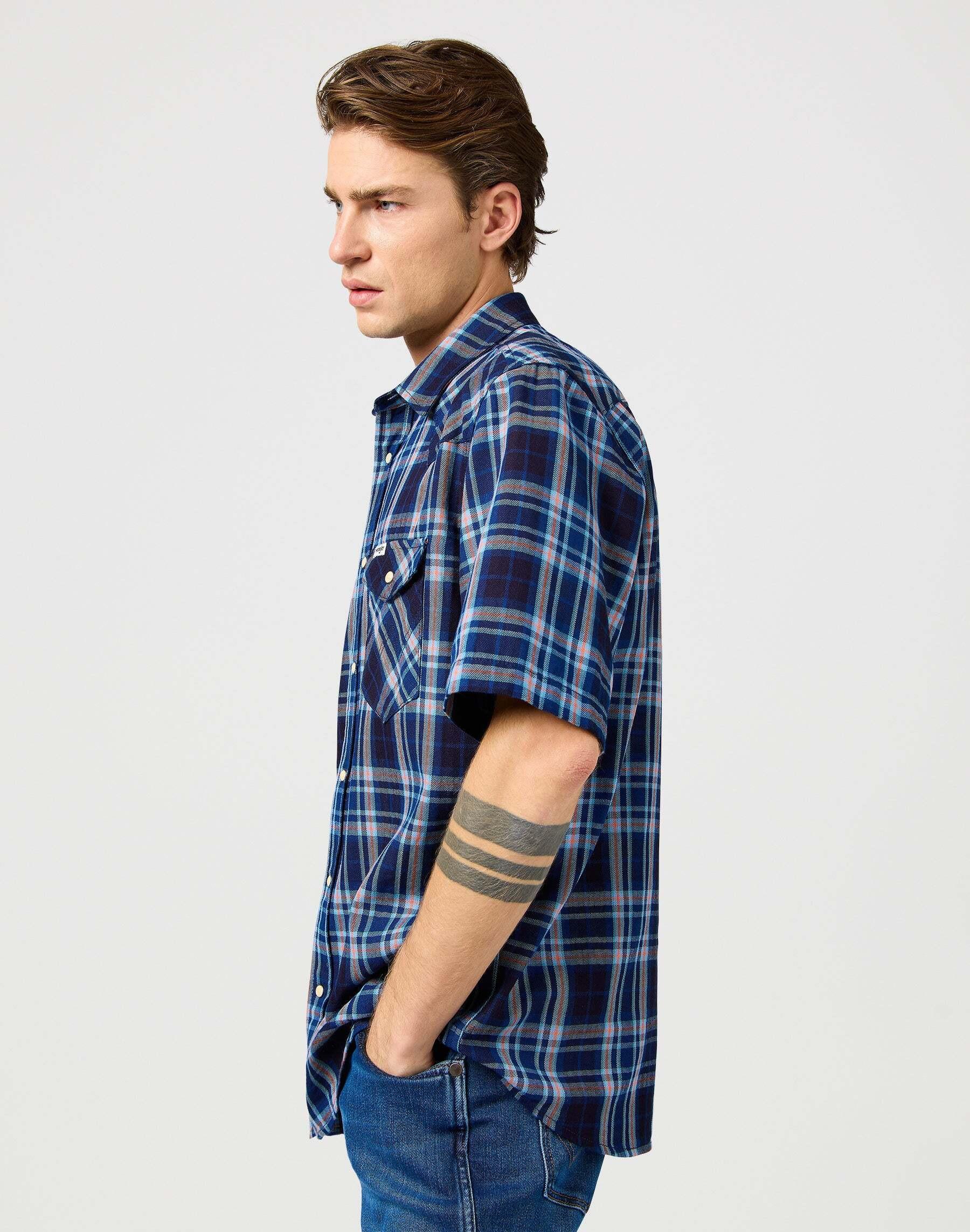 Wrangler Ss Western Camicia a Maniche Corte  