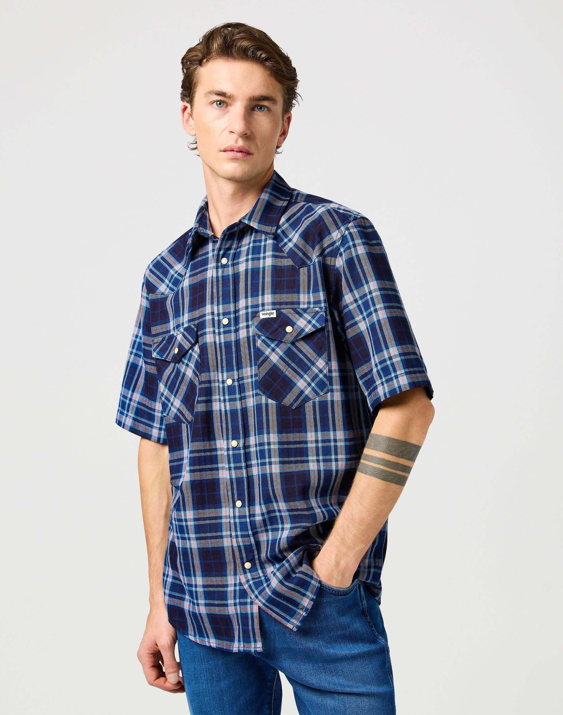 Wrangler Ss Western Camicia a Maniche Corte  