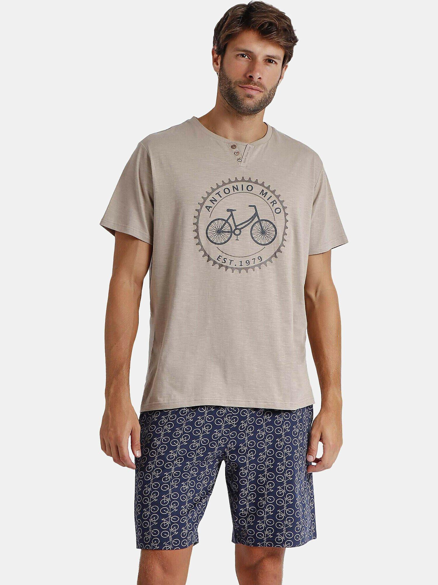 Admas  Pyjama tenue d'intérieur short t-shirt Bikely Antonio Miro 