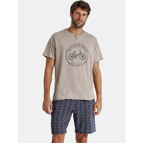 Admas  Pyjama Hausanzug Shorts T-Shirt Bikely Antonio Miro 