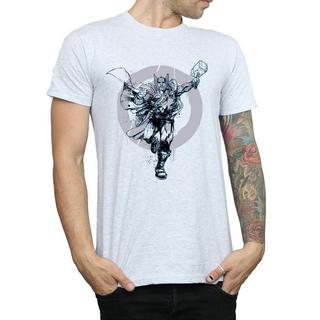 MARVEL Thor Sketch Stampa Grafica T-Shirt  
