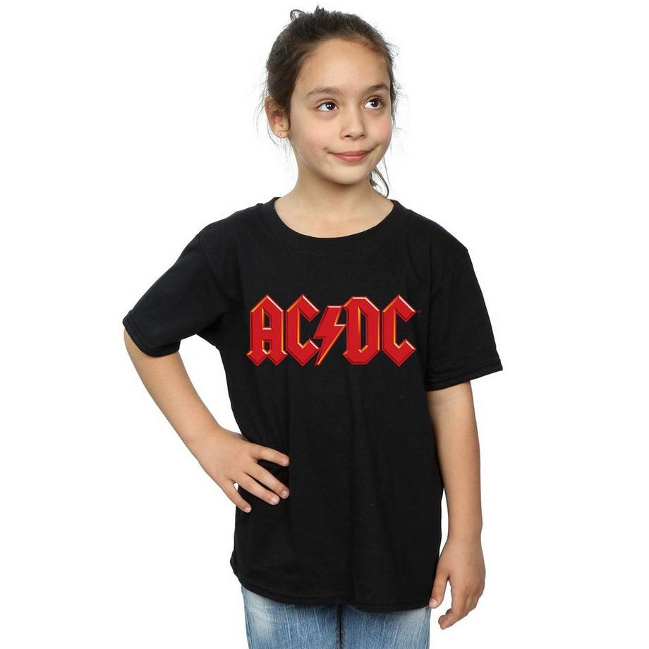 ACDC  Ac/dc Maglietta Logo Ragazze 
