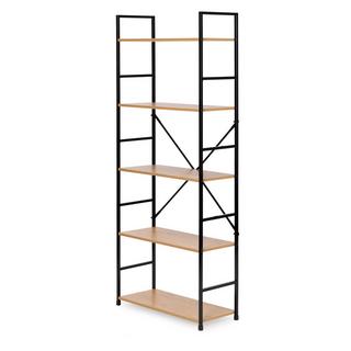 Northio Libreria moderna ampia in legno LOFT 5 ripiani  